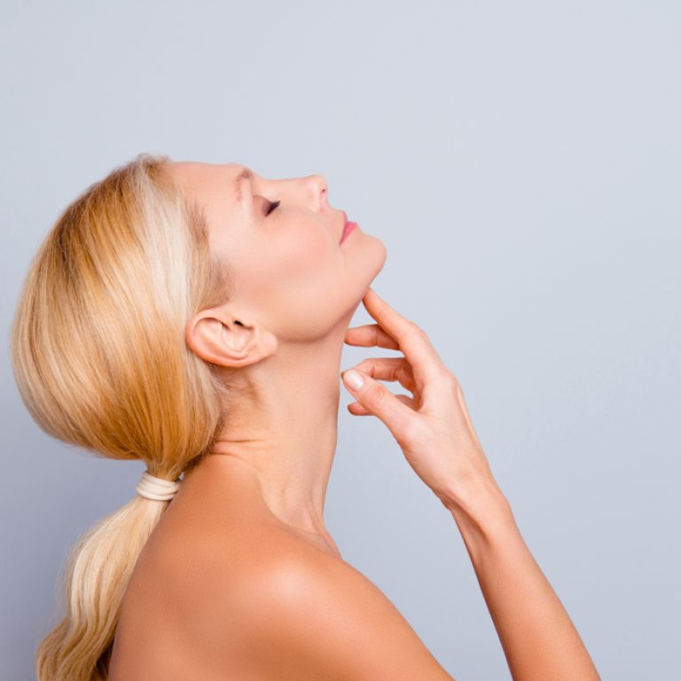 Side,View,,Profile,,Half,Face,Portrait,Of,Pretty,,Charming,,Attractive